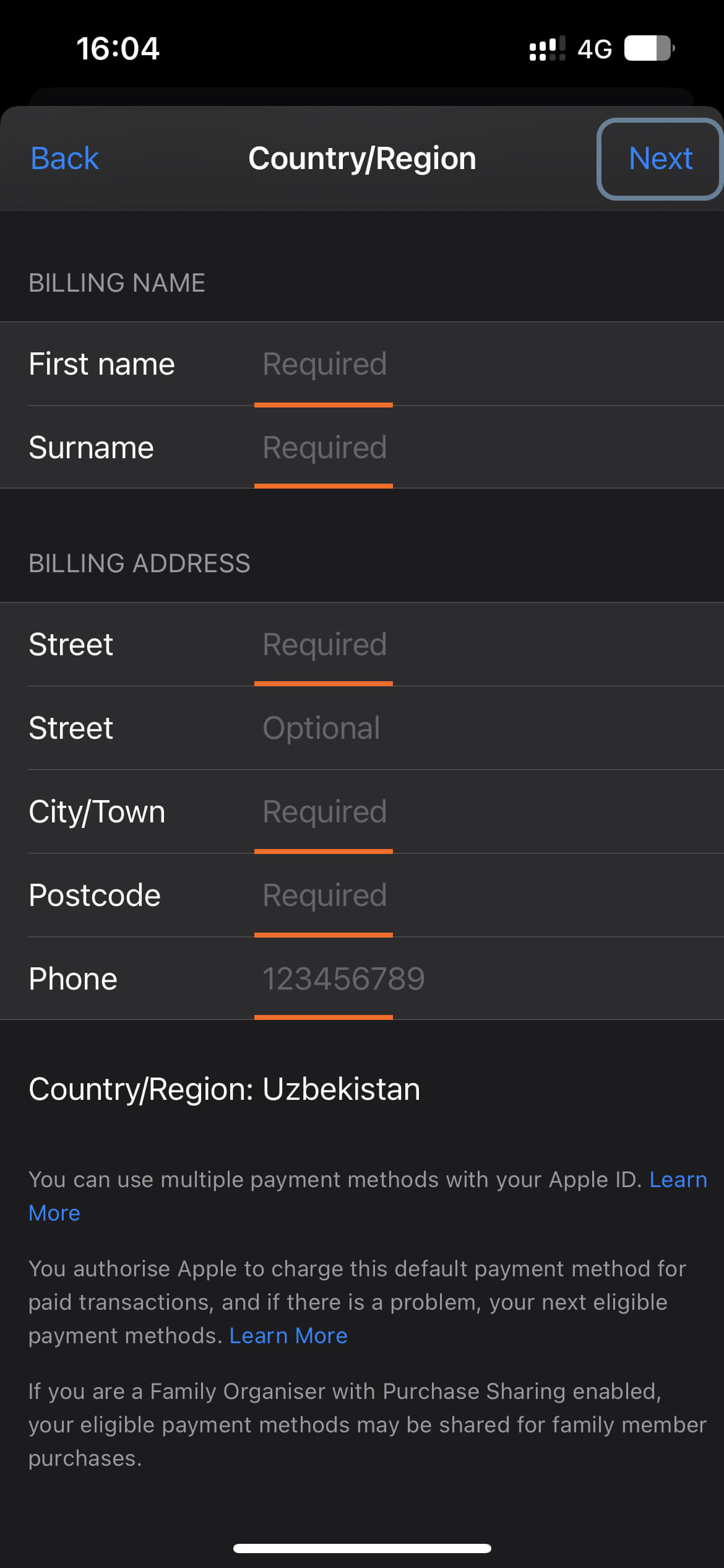 «Country/Region»